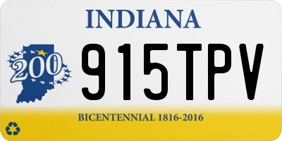 IN license plate 915TPV