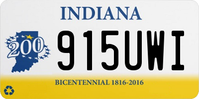 IN license plate 915UWI