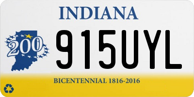 IN license plate 915UYL