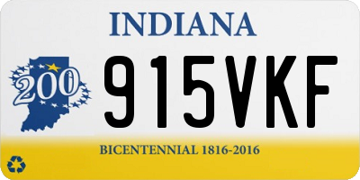IN license plate 915VKF