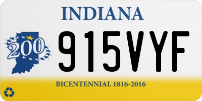 IN license plate 915VYF