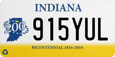 IN license plate 915YUL