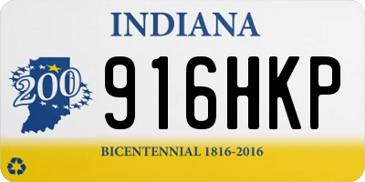 IN license plate 916HKP