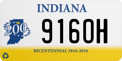 IN license plate 916OH