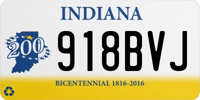 IN license plate 918BVJ