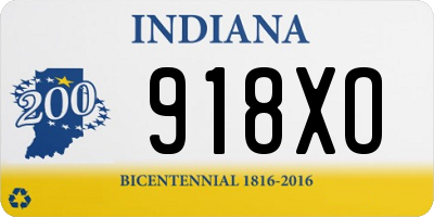 IN license plate 918XO