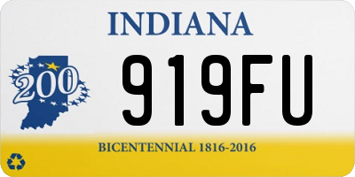 IN license plate 919FU