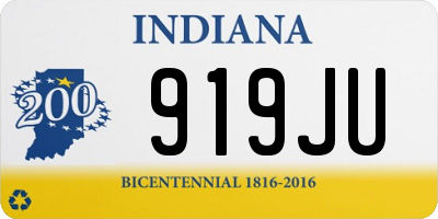 IN license plate 919JU