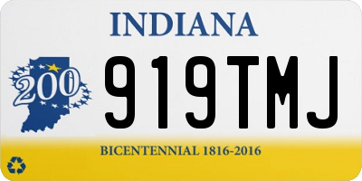 IN license plate 919TMJ