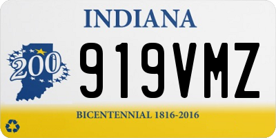 IN license plate 919VMZ