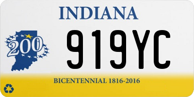 IN license plate 919YC
