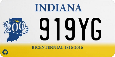 IN license plate 919YG