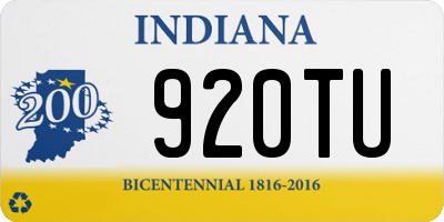 IN license plate 920TU