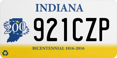 IN license plate 921CZP