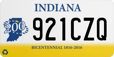 IN license plate 921CZQ