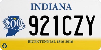 IN license plate 921CZY