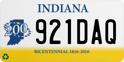 IN license plate 921DAQ