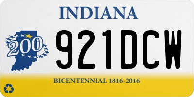 IN license plate 921DCW