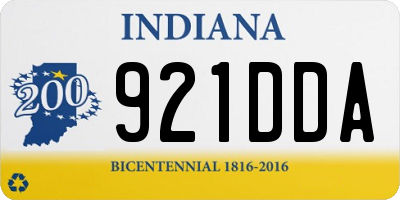 IN license plate 921DDA
