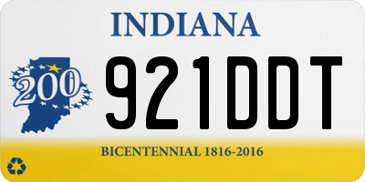 IN license plate 921DDT
