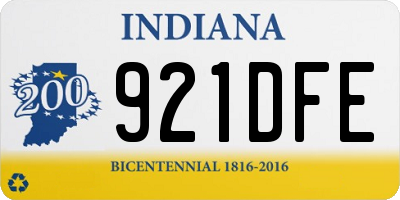 IN license plate 921DFE