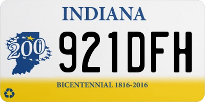 IN license plate 921DFH