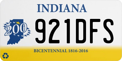 IN license plate 921DFS