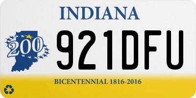 IN license plate 921DFU