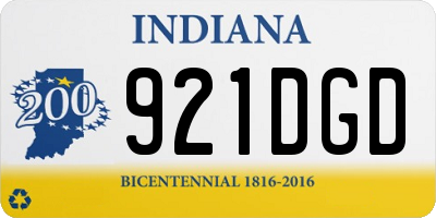 IN license plate 921DGD