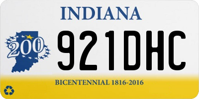 IN license plate 921DHC