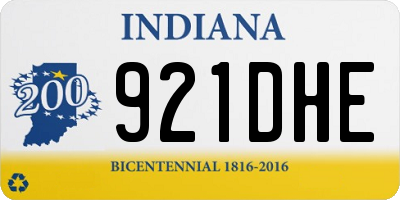 IN license plate 921DHE