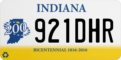 IN license plate 921DHR