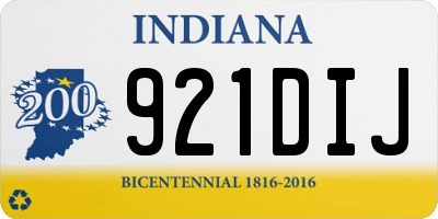 IN license plate 921DIJ