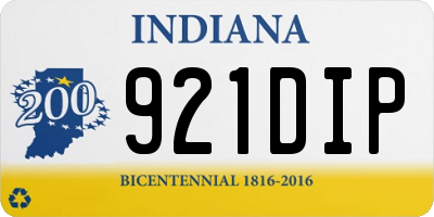 IN license plate 921DIP