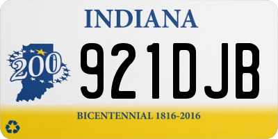IN license plate 921DJB