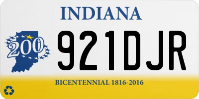 IN license plate 921DJR