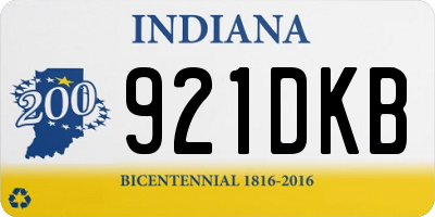 IN license plate 921DKB