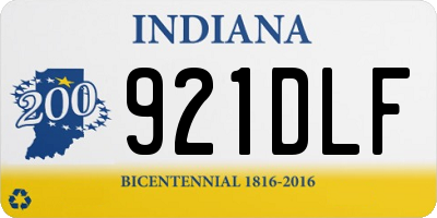IN license plate 921DLF