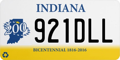 IN license plate 921DLL
