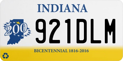 IN license plate 921DLM