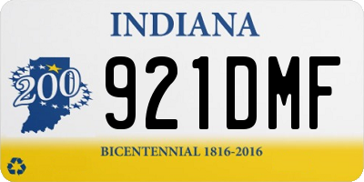 IN license plate 921DMF