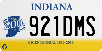 IN license plate 921DMS