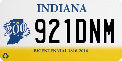 IN license plate 921DNM