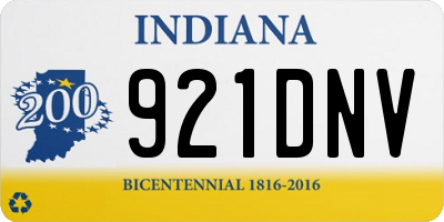 IN license plate 921DNV