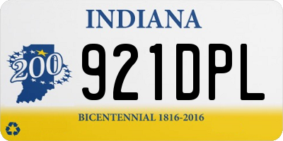 IN license plate 921DPL