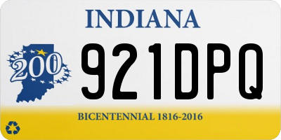 IN license plate 921DPQ