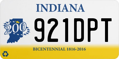 IN license plate 921DPT