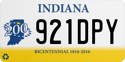 IN license plate 921DPY