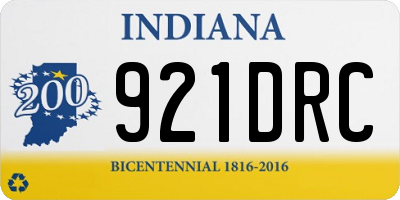 IN license plate 921DRC