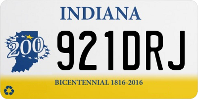 IN license plate 921DRJ